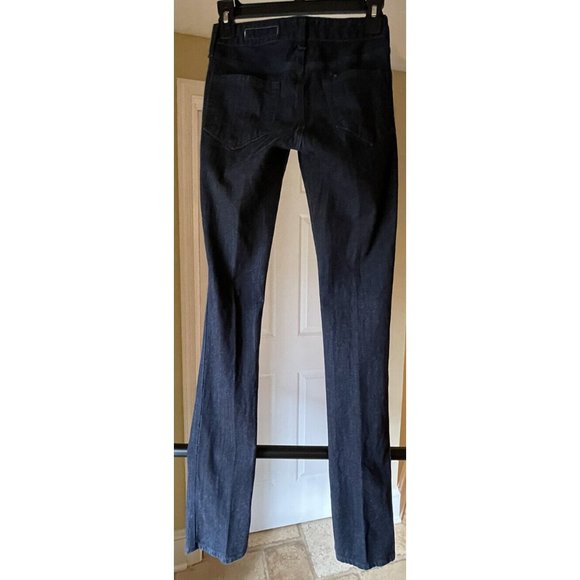 Womens RAG & BONE Handmade in USA Skinny Fit Straight Leg Blue Jeans Stretch 24 - Picture 2 of 6